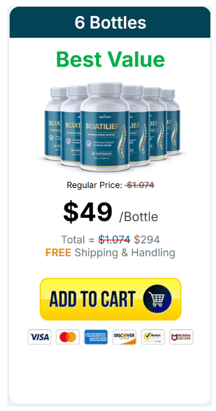 Sciatilief 6 Bottle